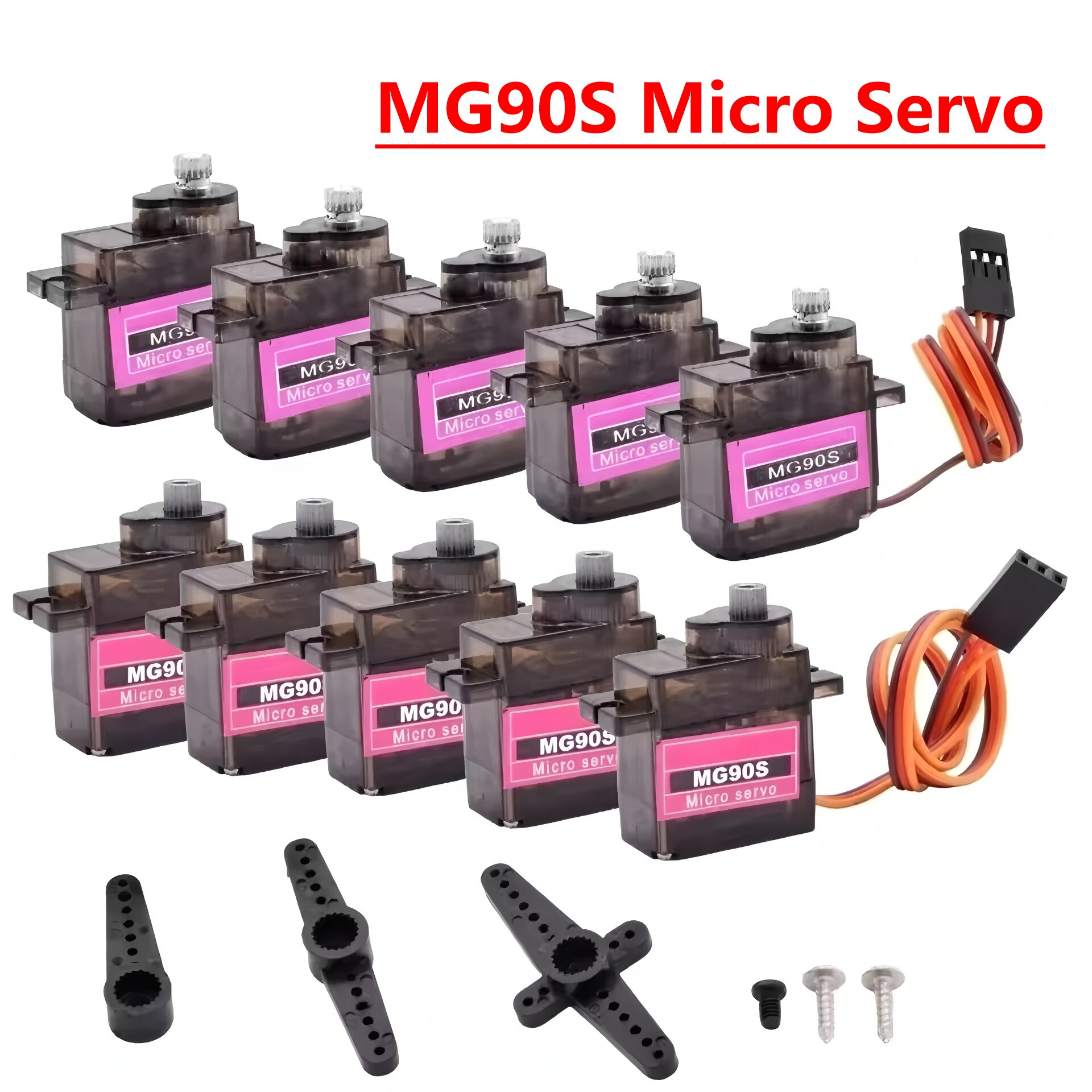 Servo Sg90 - 4/5/10/20 قطعة MG90S مايكرو محرك معزز