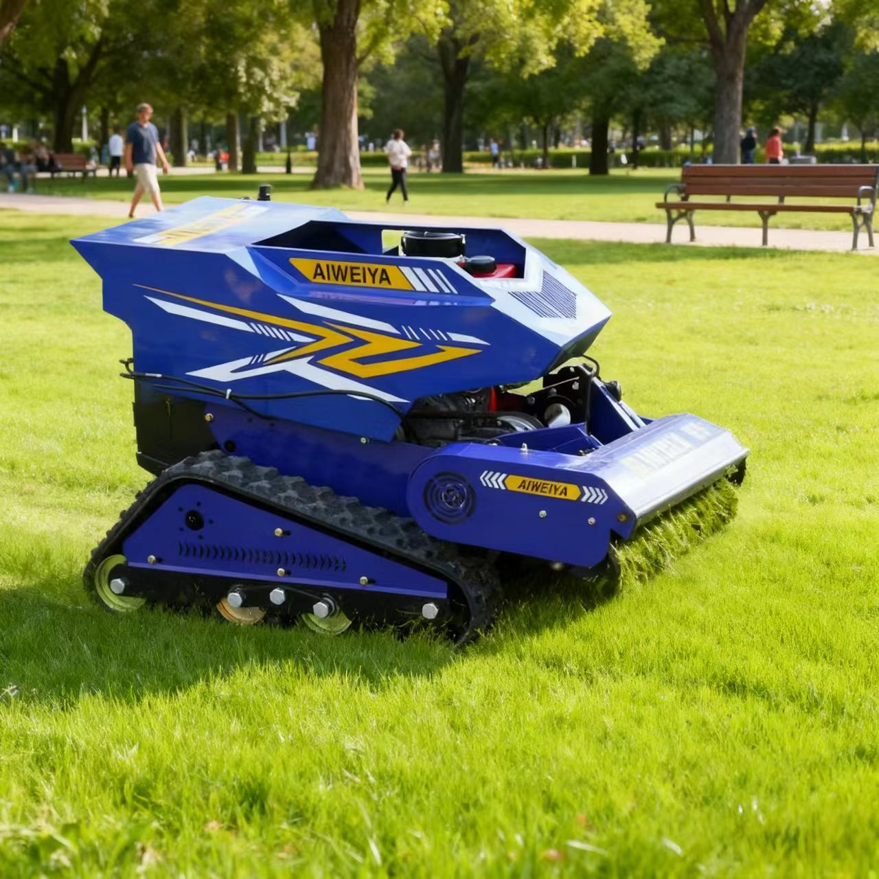 جزازة عشب تعمل بالبنزين مخصصة، - مراجعة Robot Chassis وسعره