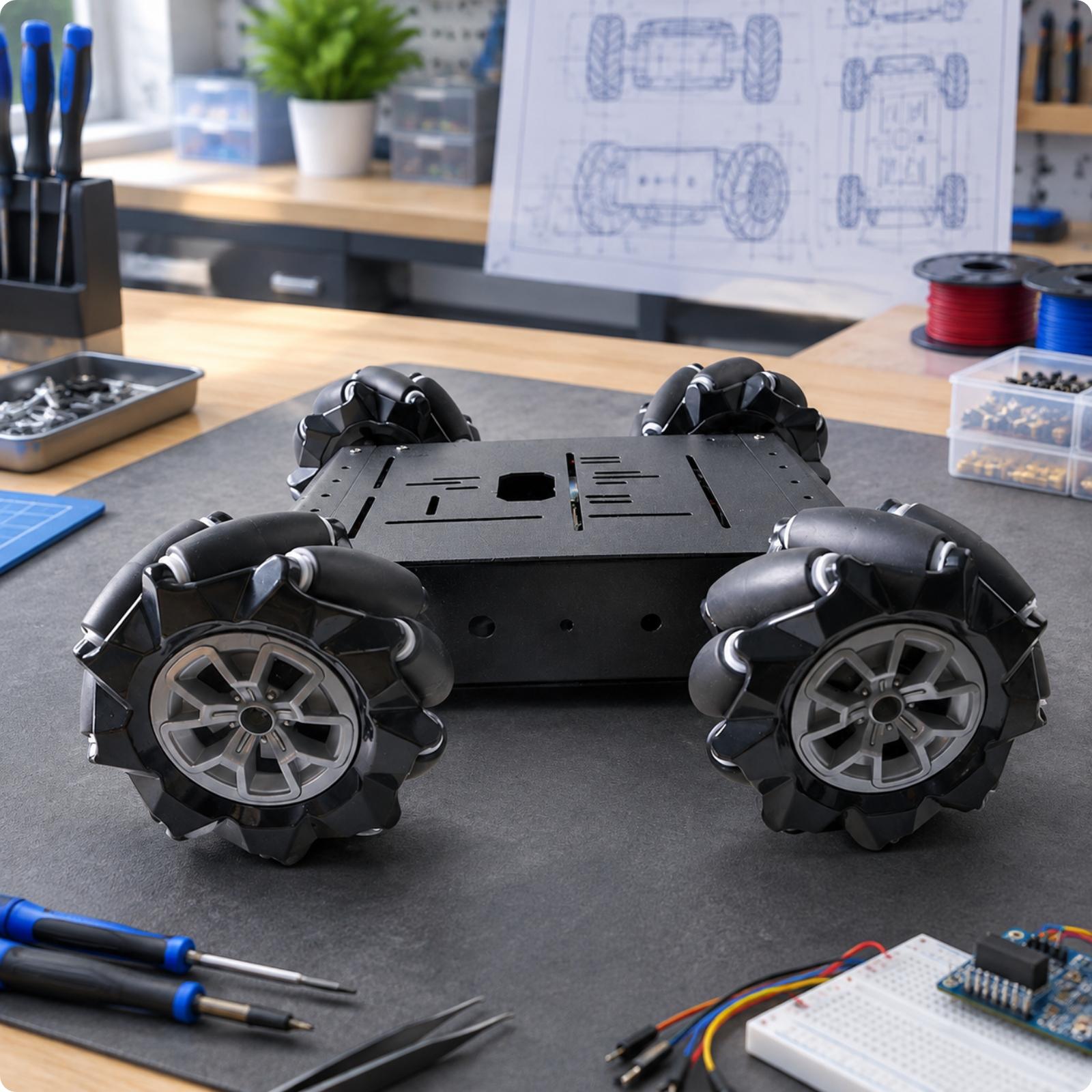 هيكل سيارة تحكم عن بعد متعدد ا - مراجعة Robot Chassis وسعره