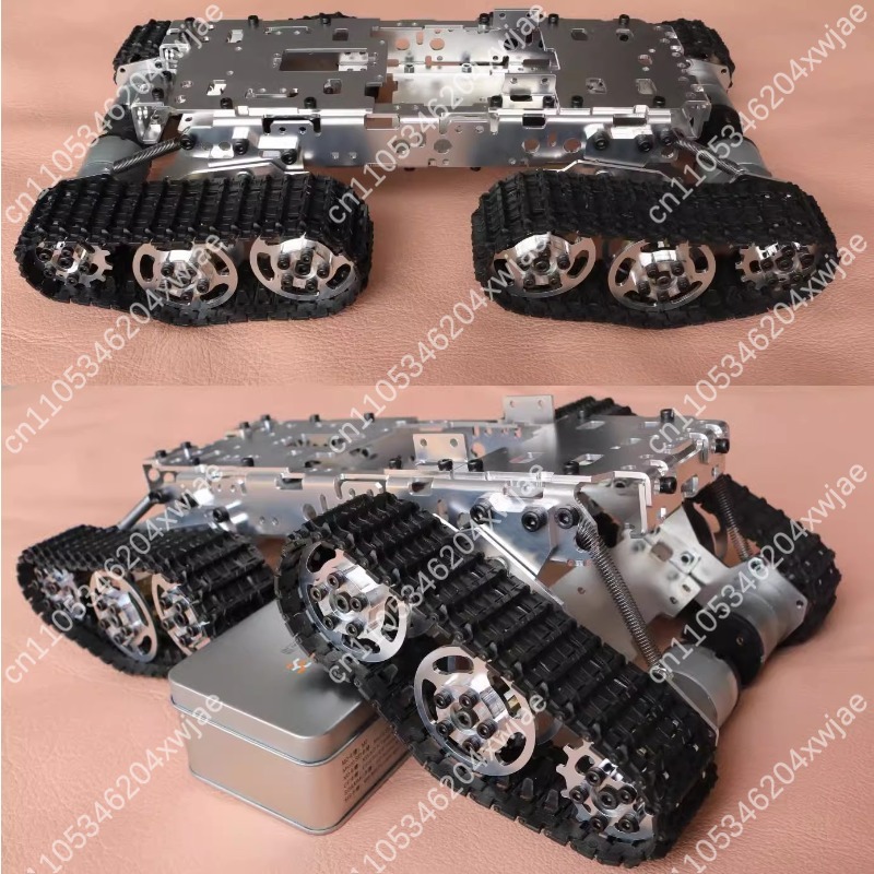 هيكل دبابة بلاستيكي للتحكم عن  - مراجعة Robot Chassis وسعره