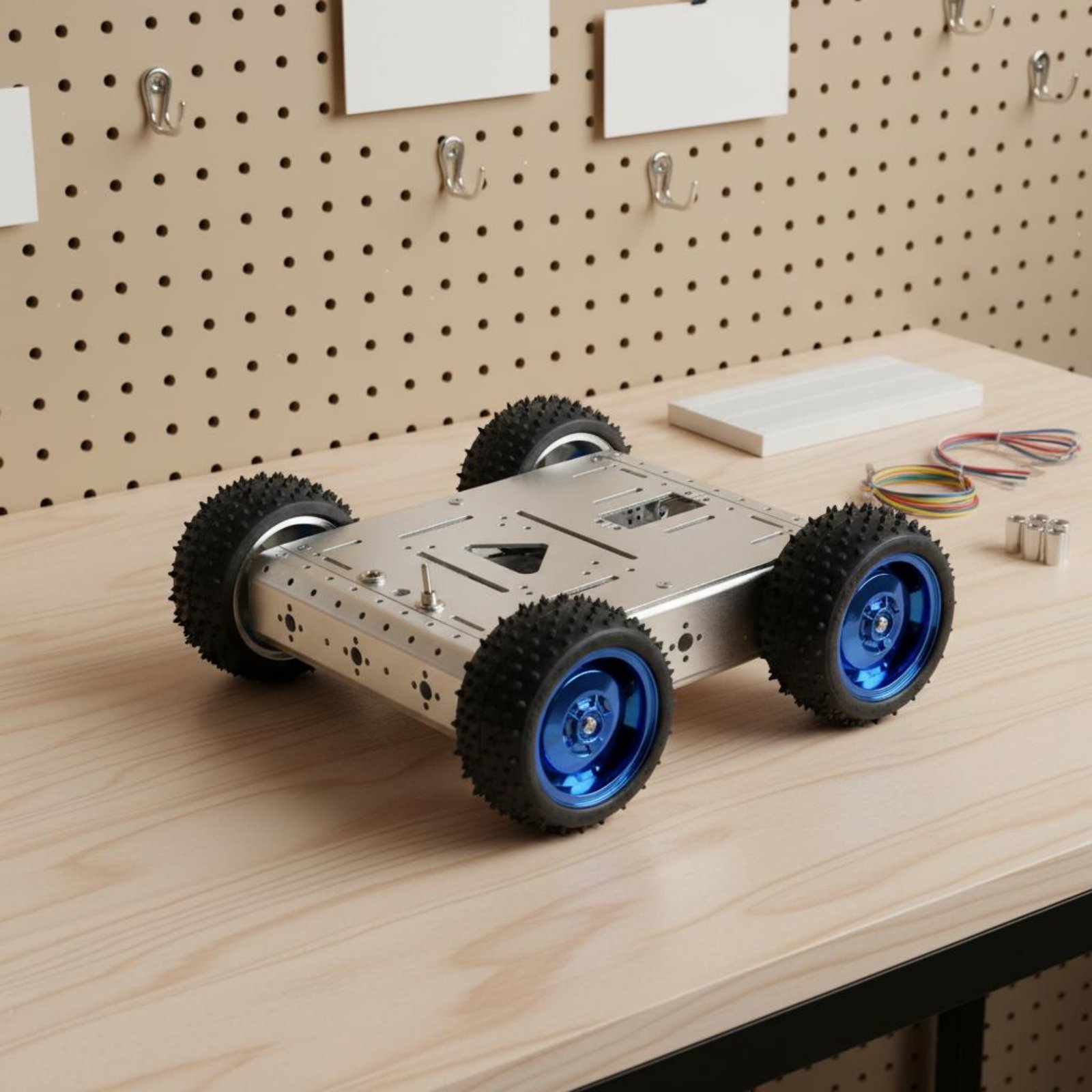 هيكل سيارة ذكية رباعية الدفع ب - مراجعة Robot Wheel وسعره