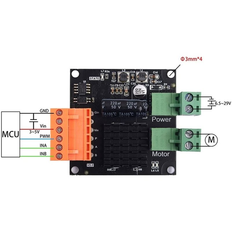 وحدة تحكم محرك تيار مستمر عالي - مراجعة Motor Driver Module وسعره