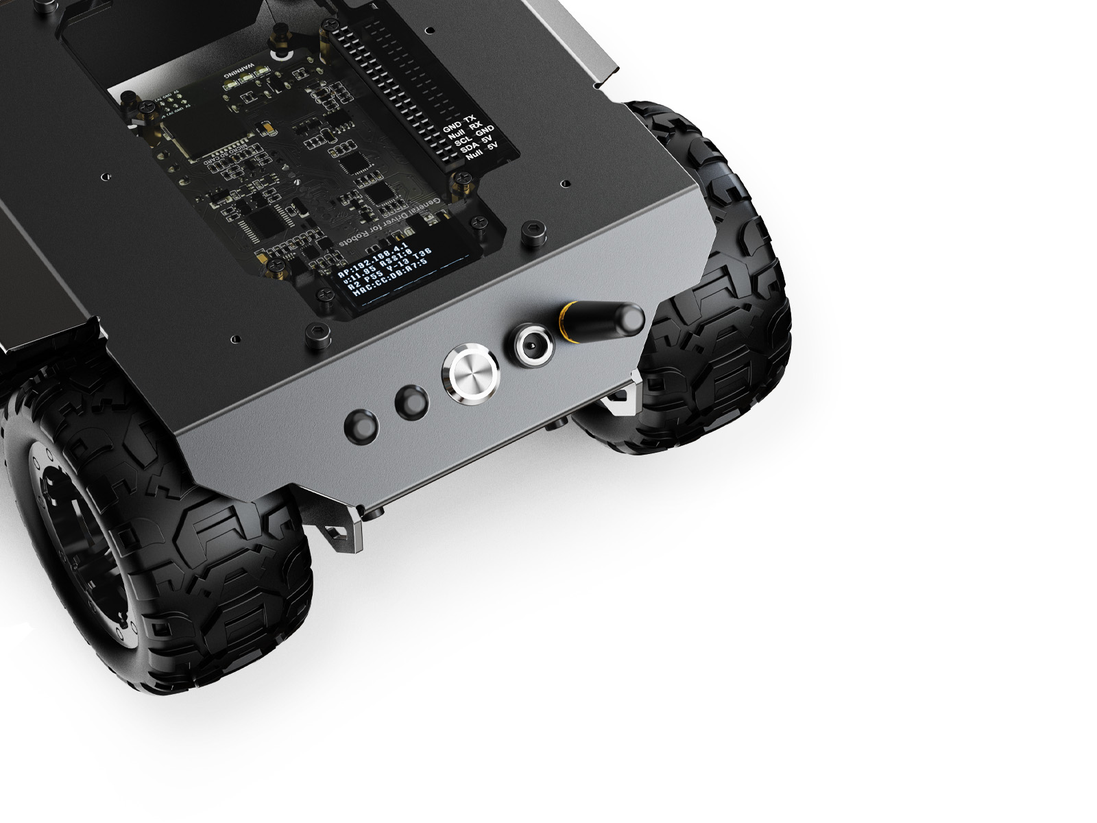 Waveshare WAVE ROVER هيكل روبو - مراجعة Robot Chassis وسعره